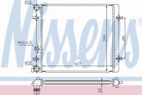 Nissens 64101A - Radiators, Motora dzesēšanas sistēma ps1.lv