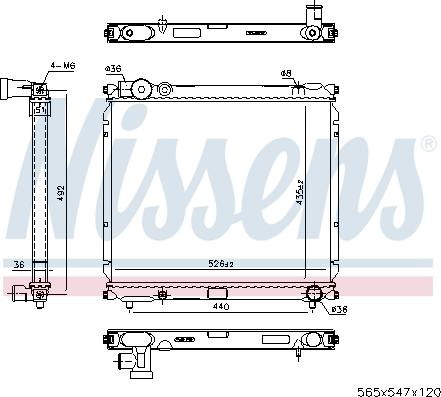 Nissens 64179 - Radiators, Motora dzesēšanas sistēma ps1.lv