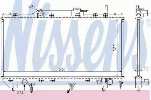 Nissens 64806A - Radiators, Motora dzesēšanas sistēma ps1.lv