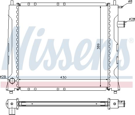 Nissens 698786 - Radiators, Motora dzesēšanas sistēma ps1.lv