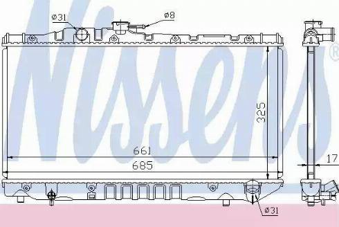 Nissens 64757 - Radiators, Motora dzesēšanas sistēma ps1.lv