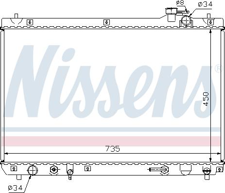 Nissens 64766 - Radiators, Motora dzesēšanas sistēma ps1.lv