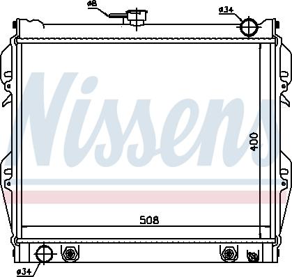 Nissens 64728 - Radiators, Motora dzesēšanas sistēma ps1.lv