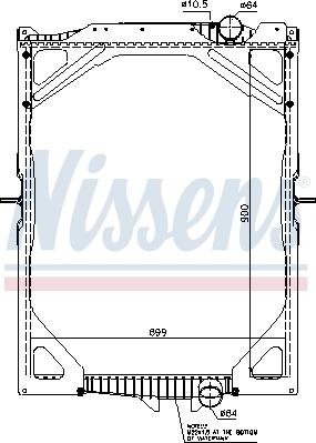 Nissens 65463A - Radiators, Motora dzesēšanas sistēma ps1.lv