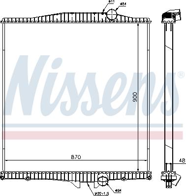 Nissens 654620 - Radiators, Motora dzesēšanas sistēma ps1.lv