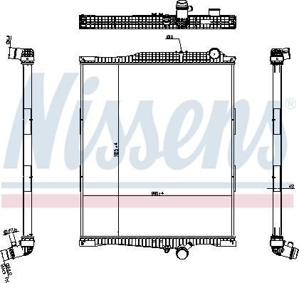 Nissens 654790 - Radiators, Motora dzesēšanas sistēma ps1.lv