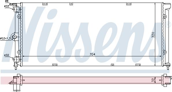 Nissens 690243 - Radiators, Motora dzesēšanas sistēma ps1.lv