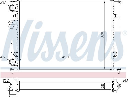 Nissens 695510 - Radiators, Motora dzesēšanas sistēma ps1.lv