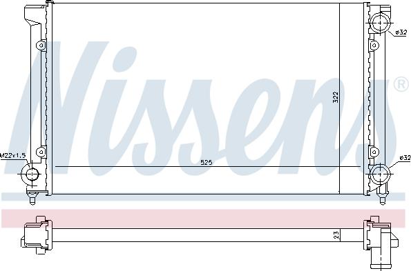 Nissens 697467 - Radiators, Motora dzesēšanas sistēma ps1.lv