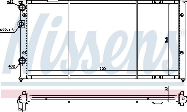 Nissens 652491 - Radiators, Motora dzesēšanas sistēma ps1.lv