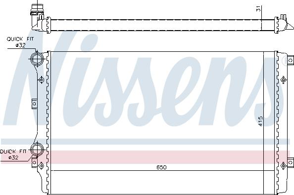 Nissens 692812 - Radiators, Motora dzesēšanas sistēma ps1.lv