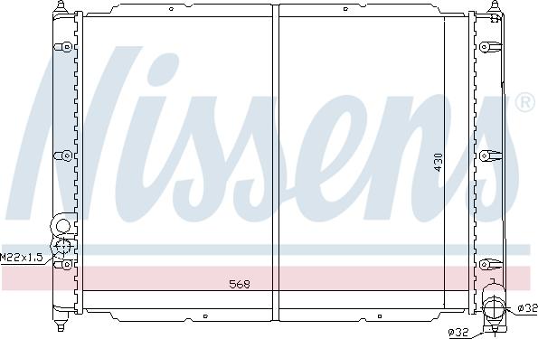 Nissens 698802 - Radiators, Motora dzesēšanas sistēma ps1.lv