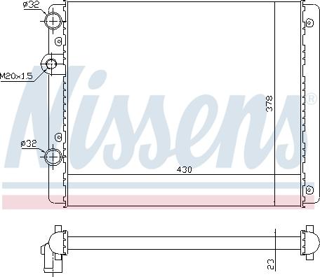 Nissens 697635 - Radiators, Motora dzesēšanas sistēma ps1.lv