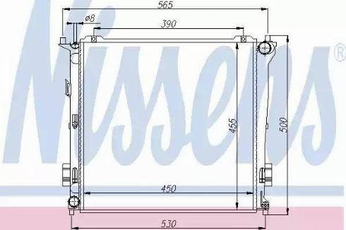 Nissens 66678 - Radiators, Motora dzesēšanas sistēma ps1.lv