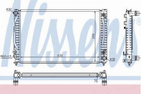 Nissens 60498A - Radiators, Motora dzesēšanas sistēma ps1.lv