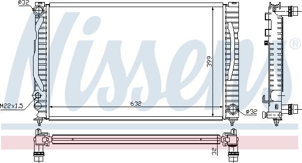 Nissens 694274 - Radiators, Motora dzesēšanas sistēma ps1.lv