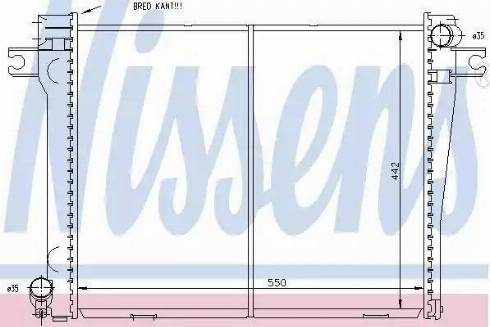 Nissens 60663 - Radiators, Motora dzesēšanas sistēma ps1.lv