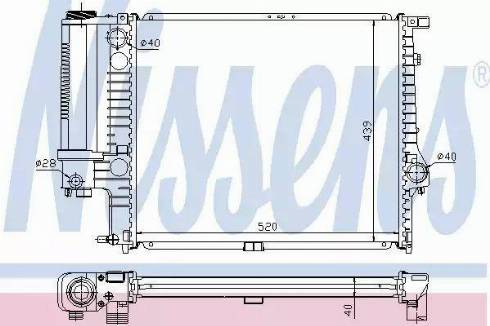 Nissens 60615A - Radiators, Motora dzesēšanas sistēma ps1.lv