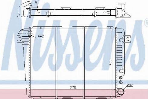 Nissens 60626 - Radiators, Motora dzesēšanas sistēma ps1.lv