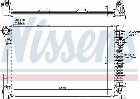 Nissens 606778 - Radiators, Motora dzesēšanas sistēma ps1.lv