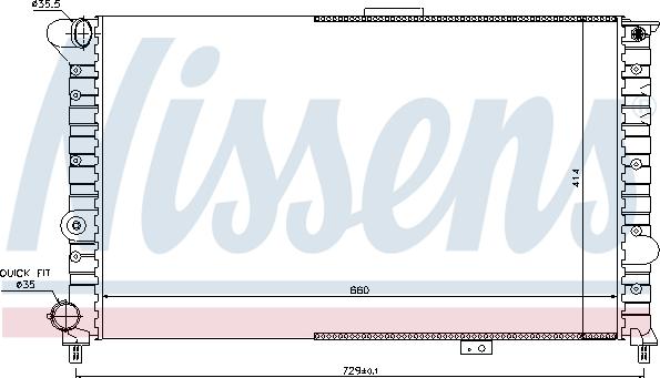 Nissens 60054 - Radiators, Motora dzesēšanas sistēma ps1.lv