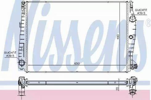 Nissens 60069 - Radiators, Motora dzesēšanas sistēma ps1.lv