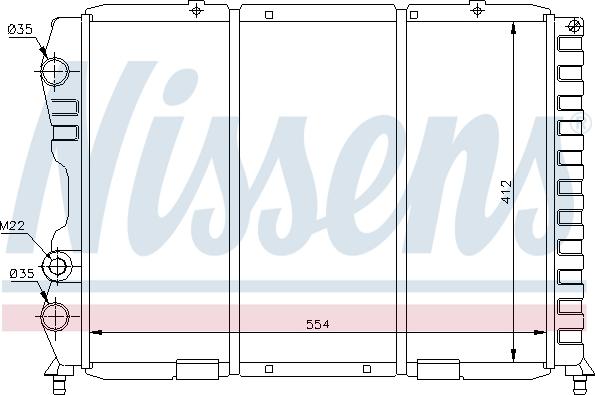 Nissens 698534 - Radiators, Motora dzesēšanas sistēma ps1.lv