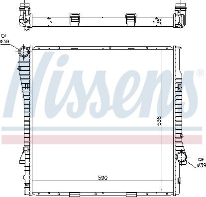 Nissens 60819 - Radiators, Motora dzesēšanas sistēma ps1.lv