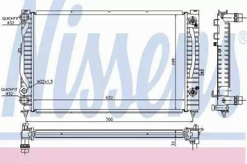 Nissens 60229A - Radiators, Motora dzesēšanas sistēma ps1.lv