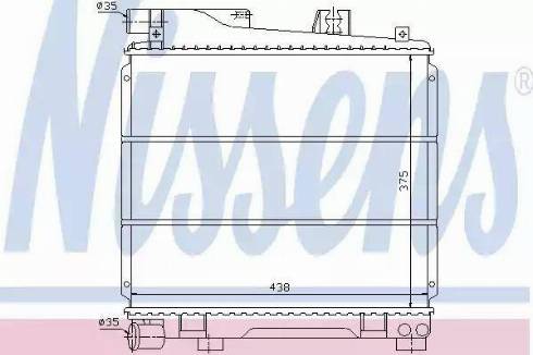 Nissens 60701 - Radiators, Motora dzesēšanas sistēma ps1.lv