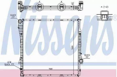 Nissens 60787 - Radiators, Motora dzesēšanas sistēma ps1.lv