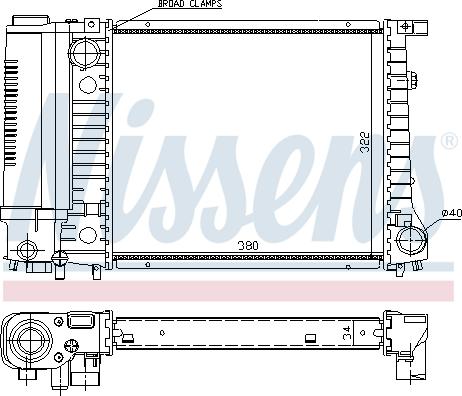 Nissens 691783 - Radiators, Motora dzesēšanas sistēma ps1.lv