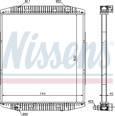 Nissens 619730 - Radiators, Motora dzesēšanas sistēma ps1.lv