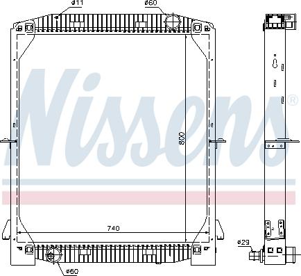 Nissens 61973A - Radiators, Motora dzesēšanas sistēma ps1.lv