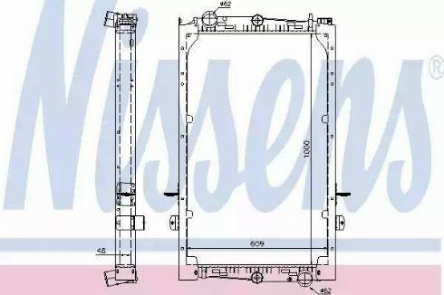 Nissens 61446A - Radiators, Motora dzesēšanas sistēma ps1.lv