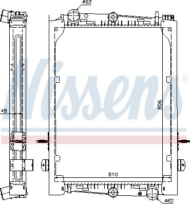 Nissens 61440A - Radiators, Motora dzesēšanas sistēma ps1.lv