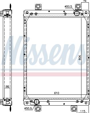 Nissens 61439A - Radiators, Motora dzesēšanas sistēma ps1.lv