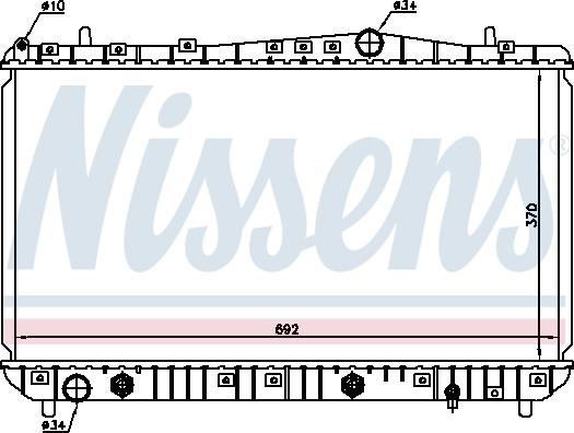 Nissens  61634 - Radiators, Motora dzesēšanas sistēma ps1.lv