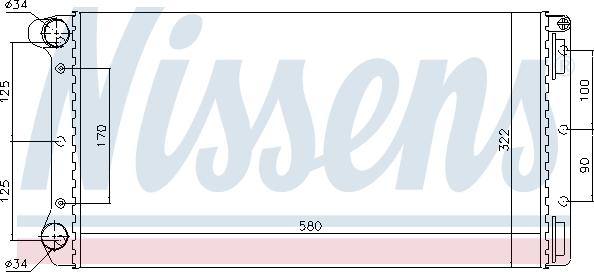 Nissens 696254 - Radiators, Motora dzesēšanas sistēma ps1.lv