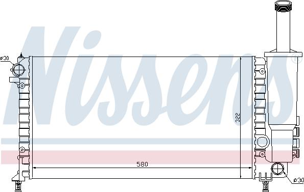 Nissens 61881 - Radiators, Motora dzesēšanas sistēma ps1.lv