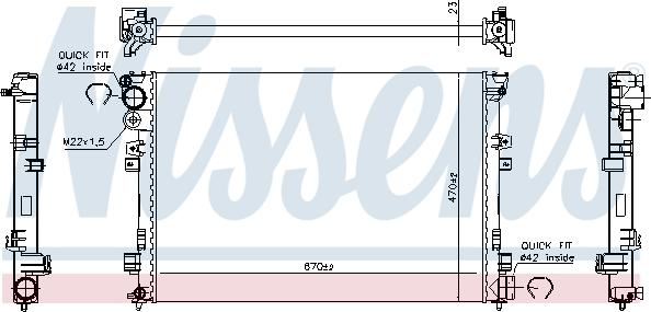 Nissens 695079 - Radiators, Motora dzesēšanas sistēma ps1.lv