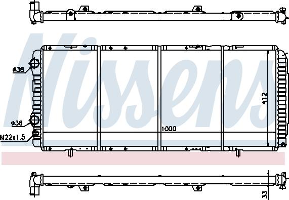 Nissens 694392 - Radiators, Motora dzesēšanas sistēma ps1.lv