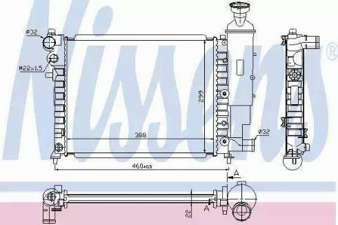 Nissens 61358A - Radiators, Motora dzesēšanas sistēma ps1.lv