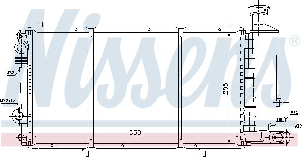 Nissens 61357 - Radiators, Motora dzesēšanas sistēma ps1.lv