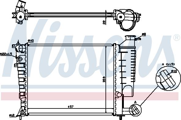 Nissens 613671 - Radiators, Motora dzesēšanas sistēma ps1.lv