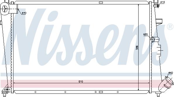 Nissens 61304 - Radiators, Motora dzesēšanas sistēma ps1.lv