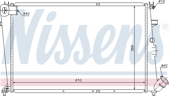 Nissens 61303 - Radiators, Motora dzesēšanas sistēma ps1.lv