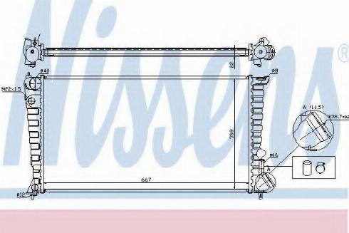 Nissens 61315A - Radiators, Motora dzesēšanas sistēma ps1.lv