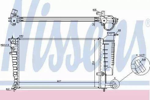 Nissens 61332A - Radiators, Motora dzesēšanas sistēma ps1.lv