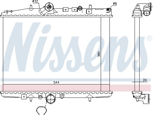 Nissens 61294A - Radiators, Motora dzesēšanas sistēma ps1.lv